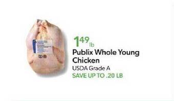 Publix Whole young chicken offer