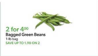 Publix Bagged green beans offer