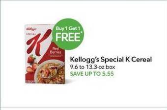 Publix Kellogg's special k cereal offer