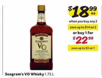 Winn Dixie Seagram's vo whisky offer