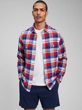 Gap Lightweight plaid shirt offer