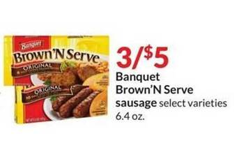 Hy-Vee Banquet brown'n serve sausage offer
