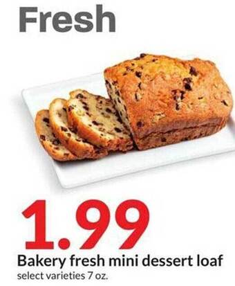 Hy-Vee Bakery fresh mini dessert loaf offer