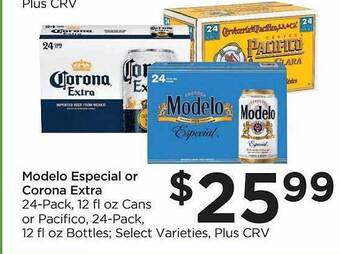 Food 4 Less Modelo especial or corona extra offer