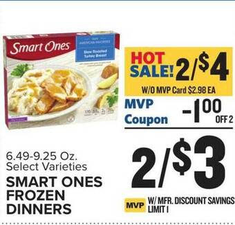 Food Lion Smart ones frozen dinners offer