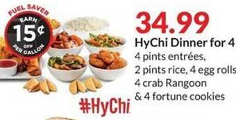 Hy-Vee Hychi dinner for 4 offer
