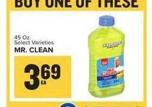 Food Lion Mr clean select varieties offer