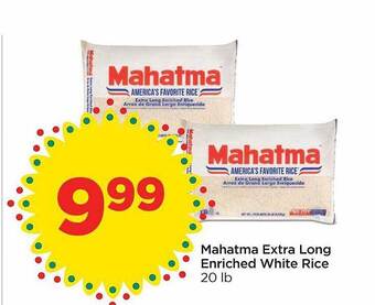 Food 4 Less Mahatma extra long enriched white rice offer