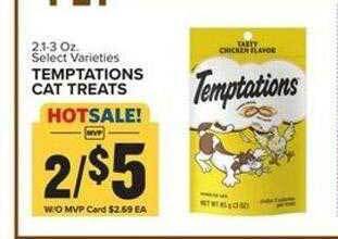 Food Lion Temptations cat treats offer