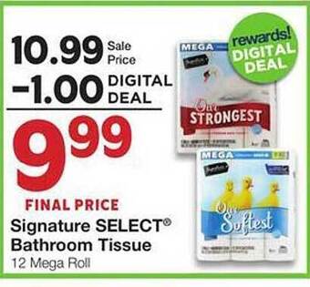 Market Street Signature select bathroom tissue offer