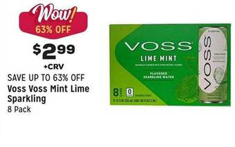 Grocery Outlet Voss voss mint lime sparkling offer