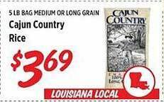 Rouses Cajun country rice offer