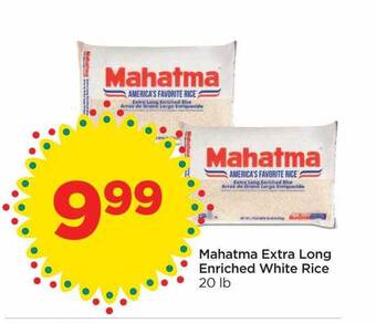 Foods Co Mahatma extra long enriched white rice offer