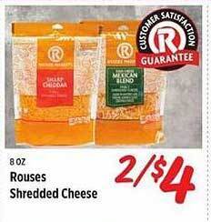 Rouses Rouses shredded cheese offer