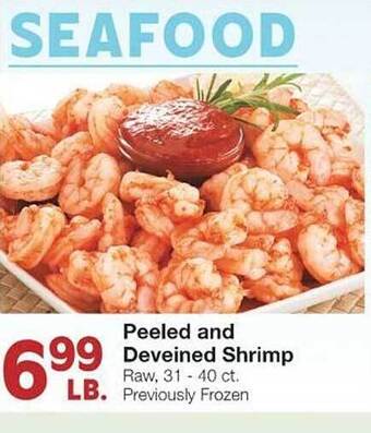 United Supermarkets Peeled and deveined shrimp offer