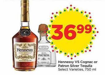 Food 4 Less Hennessy vs cognac or patron silver tequila offer
