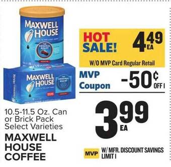 Food Lion Maxwell house coffee offer
