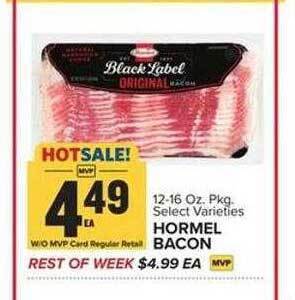 Food Lion Hormel bacon offer