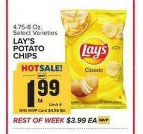 Food Lion Lay's potato chips offer