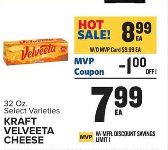 Food Lion Kraft velveeta cheese offer