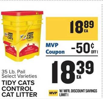 Food Lion Tidy cats control cat litter offer