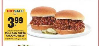 Food Lion 73% lean fresh ground beef offer
