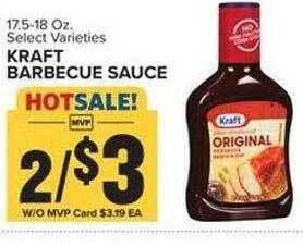 Food Lion Kraft barbecue sauce offer
