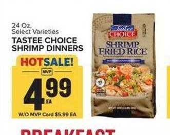 Food Lion Tastee choice shrimp dinners offer