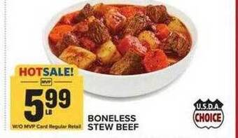 Food Lion Usda choice boneless stew beef offer