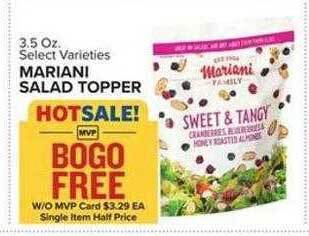 Food Lion Mariani salad topper offer
