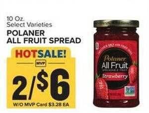 Food Lion Polaner all fruit spread offer