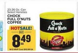 Food Lion Chock full o'nuts coffee offer
