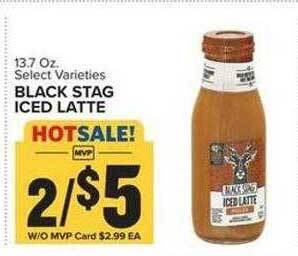 Food Lion Black stag iced latte offer