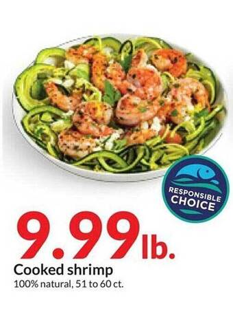 Hy-Vee Cooked shrimp offer