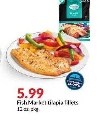 Hy-Vee Fish market tilapia fillets offer