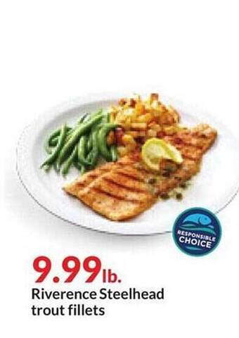 Hy-Vee Riverence steelhead trout fillets offer