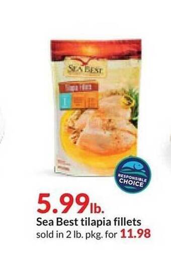 Hy-Vee Sea best tilapia fillets offer