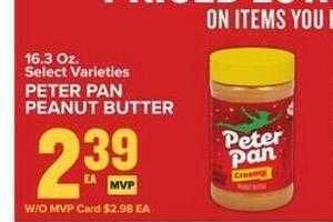 Food Lion Peter pan peanut butter offer