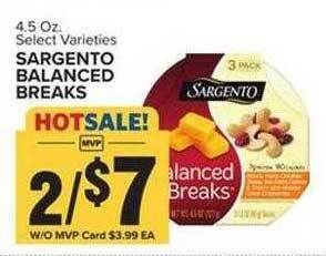 Food Lion Sargento balanced breaks offer