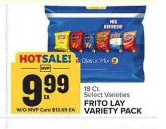 Food Lion Frito lay variety pack offer