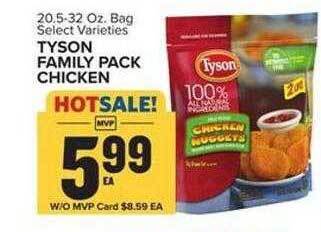 Food Lion Tyson family pack chicken offer