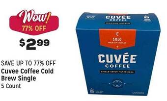 Grocery Outlet Cuvee coffee cold brew single offer