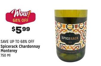 Grocery Outlet Spicerack chardonnay monterey offer