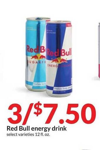 Hy-Vee Red bull energy drink offer