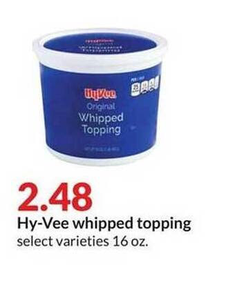 Hy-Vee Hy-vee whipped topping offer
