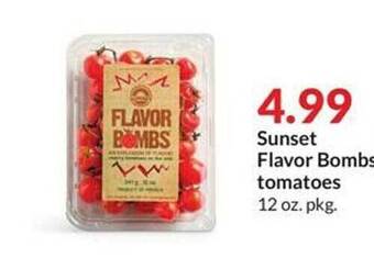 Hy-Vee Sunset flavor bombs tomatoes offer