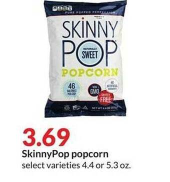 Hy-Vee Skinnypop popcorn offer