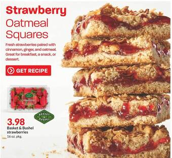 Hy-Vee Basket & bushel strawberries offer