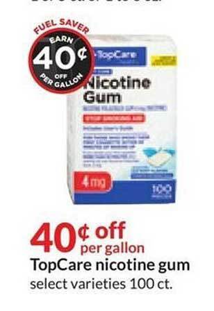 Hy-Vee Topcare nicotine gum offer