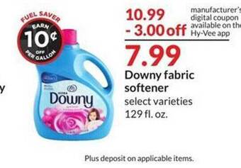 Hy-Vee Downy fabric softener offer